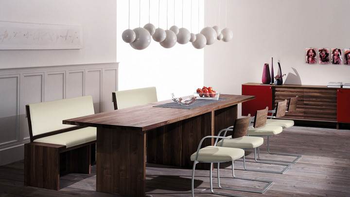 Wooden Chairs And Table With White Background